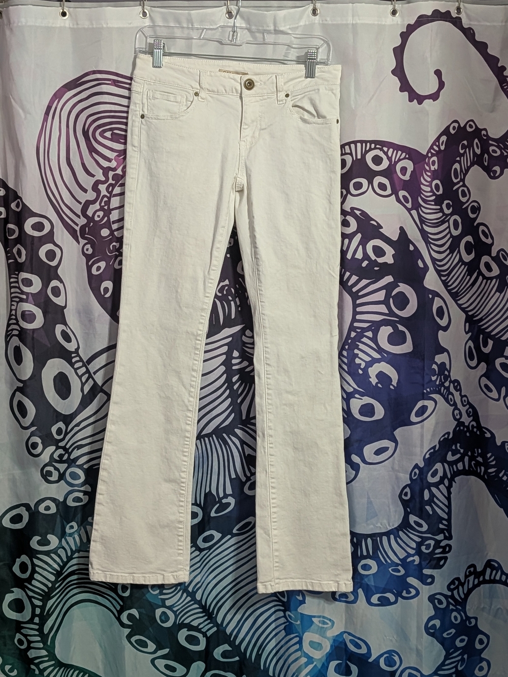 CAbi White Boot-Cut Jeans